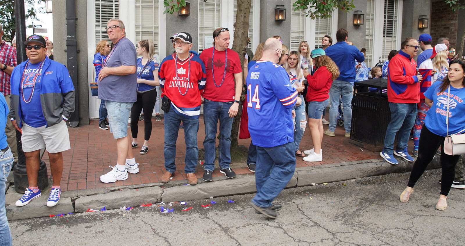 Buffalo Bills packers of NOLA Takeover Parade